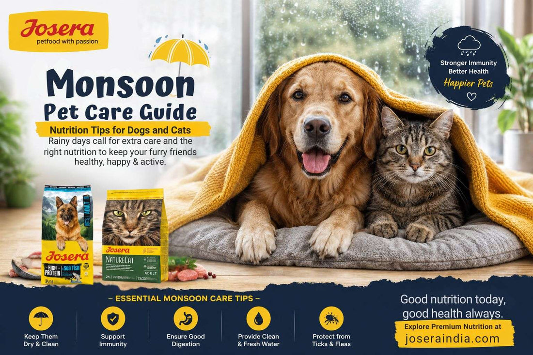 Monsoon Pet Care Guide: Essential Nutrition Tips for Dogs and Cats During the Rainy Season