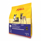 JOSI Dog food package for active adult dogs on a white background Sport dog kibble, agility dog food, high protein dog food, Life Protect pet food, working breed nutrition, energy-dense kibble, outdoor dog food, complete adult feed, active lifestyle pet food, JosiDog by Josera, German quality pet food, performance dog kibble, active canine diet, robust dog food, 2.7 kg pet food bag.Sport dog kibble, agility dog food, high protein dog food, Life Protect pet food, working breed nutrition, energy-dense kibble,